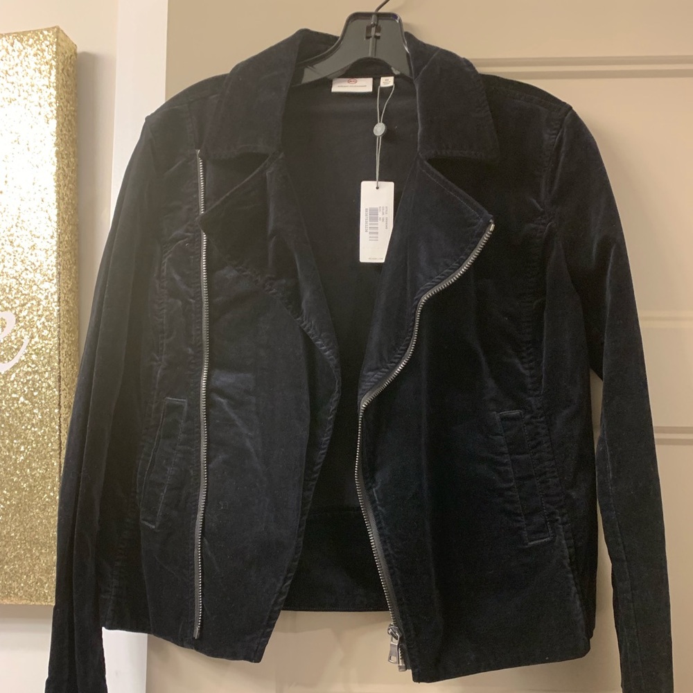 AG  Adriano Goldschmied velvet moto jacket